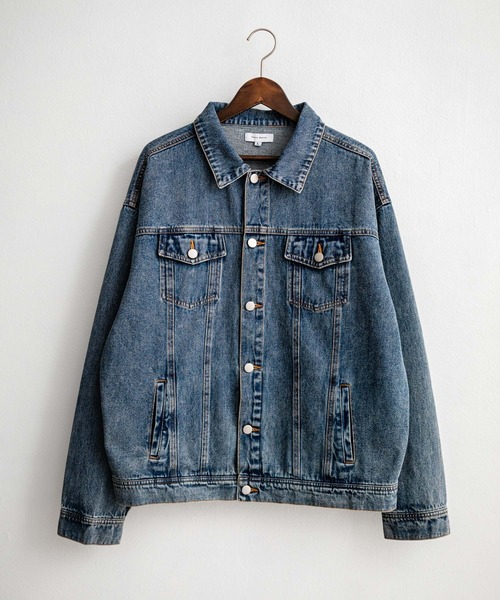 オーバーサイズヴィンテージライク3rdタイプデニムジャケット（デニム