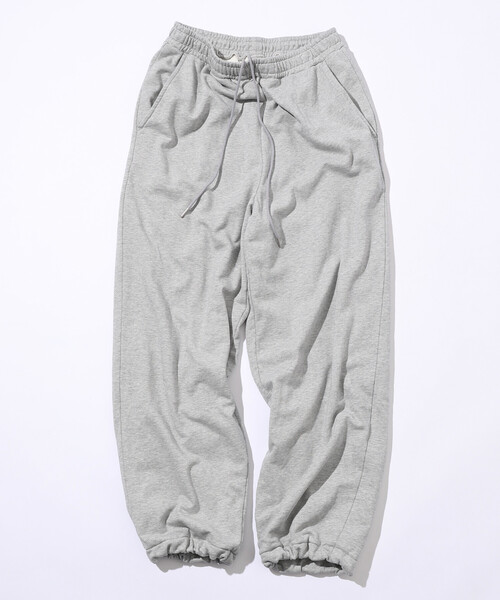 Firsthand（ファーストハンド）の「Firsthand/ファーストハンド 配色 スピンドル ワイドシルエット スウェットパンツ / 裾ドローコード / ダブルフェイス（スウェットパンツ・メンズ・グレー/チャコールグレー/ブラック・M/L）」の19枚目の写真