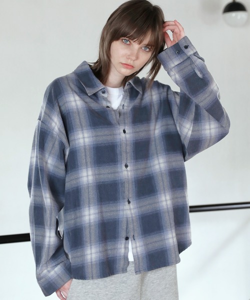 ヴィンテージ加工アソートオンブレチェックシャツ（シャツ/ブラウス