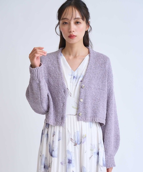 NOELA（ノエラ）の「ボレロカーデ（カーディガン/ボレロ・レディース・ベージュ/ブラウン/ラベンダー・フリー）」の6枚目の写真