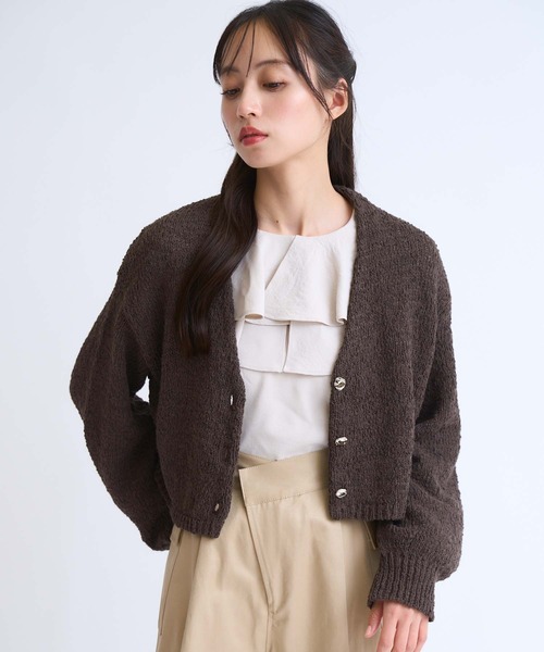 NOELA（ノエラ）の「ボレロカーデ（カーディガン/ボレロ・レディース・ベージュ/ブラウン/ラベンダー・フリー）」の12枚目の写真