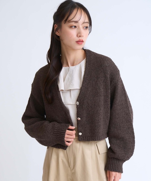 NOELA（ノエラ）の「ボレロカーデ（カーディガン/ボレロ・レディース・ベージュ/ブラウン/ラベンダー・フリー）」の14枚目の写真