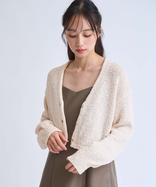 NOELA（ノエラ）の「ボレロカーデ（カーディガン/ボレロ・レディース・ベージュ/ブラウン/ラベンダー・フリー）」の17枚目の写真