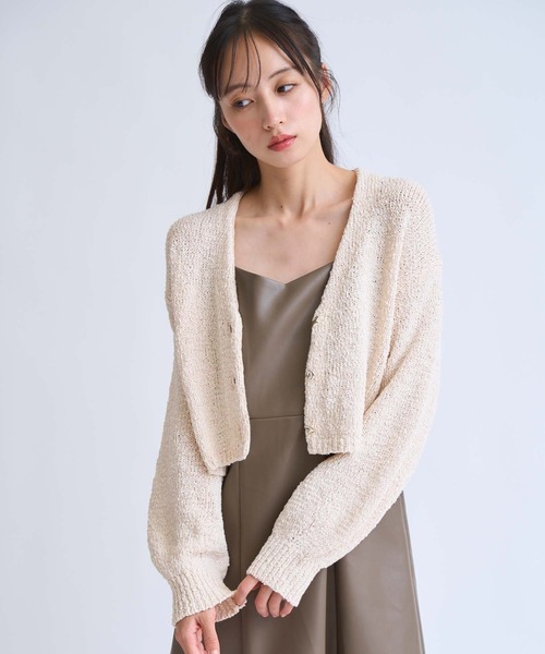 NOELA（ノエラ）の「ボレロカーデ（カーディガン/ボレロ・レディース・ベージュ/ブラウン/ラベンダー・フリー）」の19枚目の写真