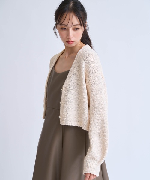 NOELA（ノエラ）の「ボレロカーデ（カーディガン/ボレロ・レディース・ベージュ/ブラウン/ラベンダー・フリー）」の20枚目の写真