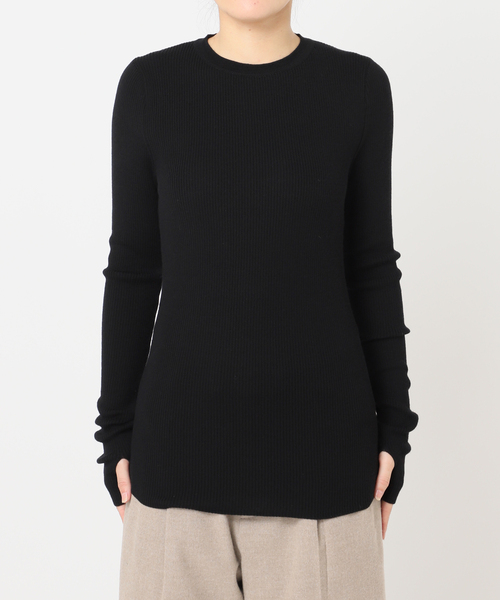 CITYSHOP（シティーショップ）の「ROUTINE CREW NECK RIB TOP：ニット（ニット/セーター・レディース・ブラック/グレー/ブルー系その他・FREE）」の8枚目の写真