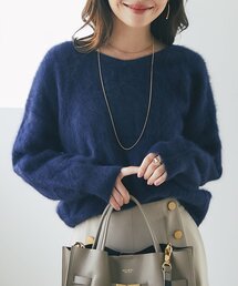 La boutique BonBon | 【最強美人見え】ヘアリーウールカシミヤ混前後２WAYニット(ニット/セーター)