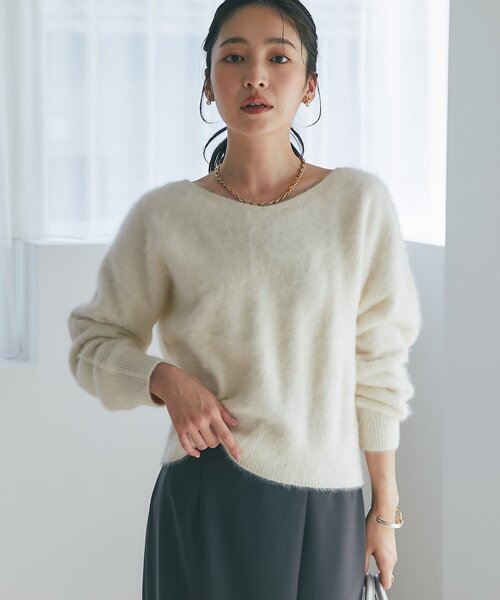 BonBonstoreニット BIBI | CARDIGAN RECYCLED CASHMERE BROWN