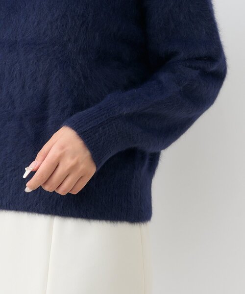 セール】【今すぐお届け！・最強美人見え】ヘアリーウールカシミヤ混