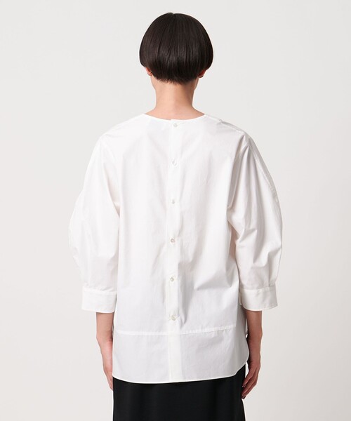 UNITED ARROWS（ユナイテッドアローズ）の「オックス コンビ シャツ ブラウス ‐ウォッシャブル‐（シャツ/ブラウス・レディース・ホワイト/ライトブルー/その他2・FREE）」の8枚目の写真