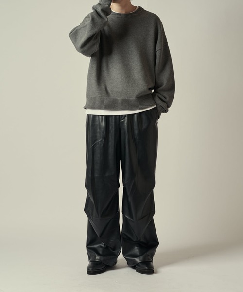 Lui's（ルイス）の「シンセテックレザーパラシュートパンツ（その他パンツ・メンズ・ブラック・M/S）」の7枚目の写真