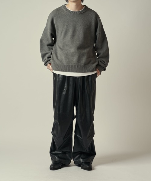 Lui's（ルイス）の「シンセテックレザーパラシュートパンツ（その他パンツ・メンズ・ブラック・M/S）」の8枚目の写真