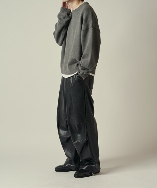 Lui's（ルイス）の「シンセテックレザーパラシュートパンツ（その他パンツ・メンズ・ブラック・M/S）」の9枚目の写真