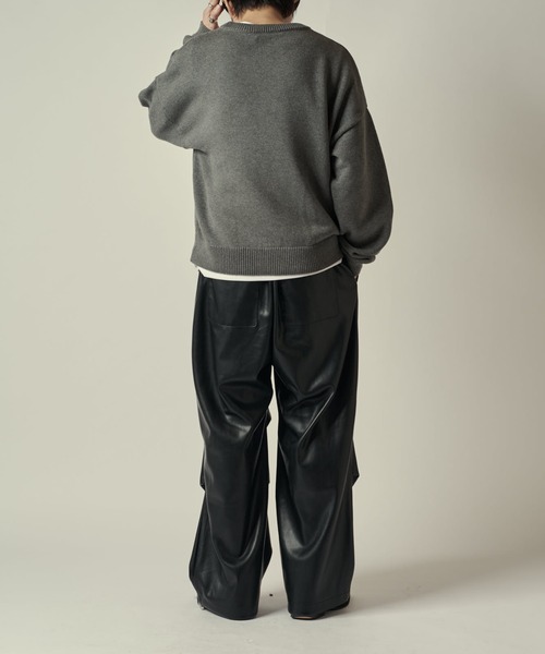 Lui's（ルイス）の「シンセテックレザーパラシュートパンツ（その他パンツ・メンズ・ブラック・M/S）」の10枚目の写真