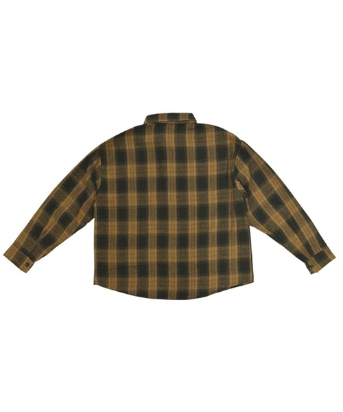 VIBGYOR(ヴィブジョー)の「ユニセックス ルーズビッグチェックシャツ /韓国 ストリート(CZ)(シャツ/ブラウス・レディース・ブラウン・MEDIUM/LARGE)」の7枚目の写真