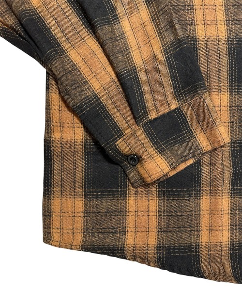 VIBGYOR(ヴィブジョー)の「ユニセックス ルーズビッグチェックシャツ /韓国 ストリート(CZ)(シャツ/ブラウス・レディース・ブラウン・MEDIUM/LARGE)」の9枚目の写真