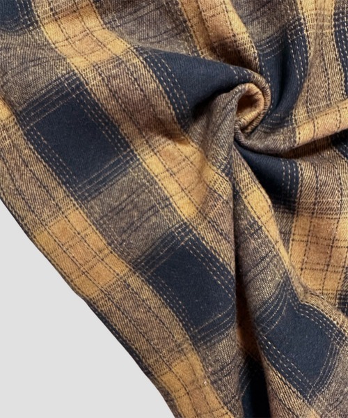 VIBGYOR(ヴィブジョー)の「ユニセックス ルーズビッグチェックシャツ /韓国 ストリート(CZ)(シャツ/ブラウス・レディース・ブラウン・MEDIUM/LARGE)」の12枚目の写真