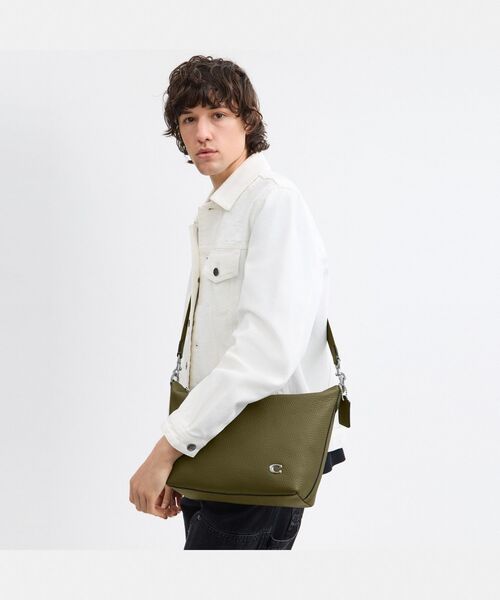 トップ ジップ メッセンジャー バッグ（メッセンジャーバッグ）｜COACH