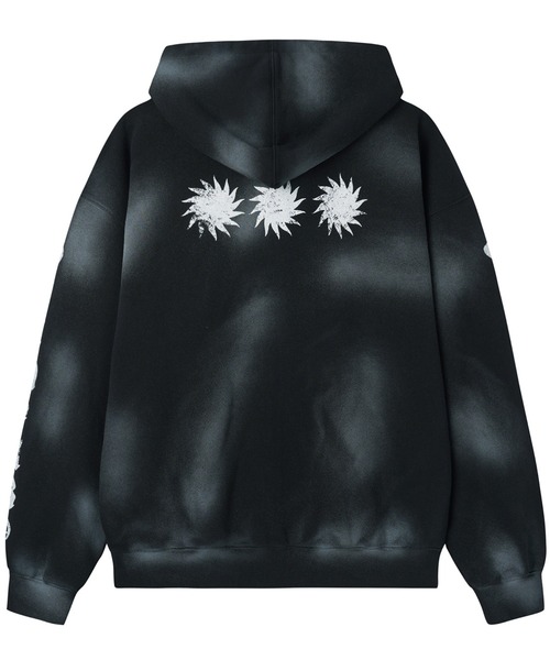 OY(オーワイ)の「『OY/オーワイ』DIRTY SPRAY EFFECT HOODIE ZIP UP/スプレージップアップパーカー(パーカー・レディース・ブラック/ピンク・L/M)」の12枚目の写真