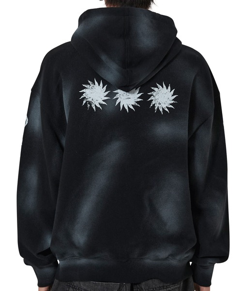 OY(オーワイ)の「『OY/オーワイ』DIRTY SPRAY EFFECT HOODIE ZIP UP/スプレージップアップパーカー(パーカー・レディース・ブラック/ピンク・L/M)」の16枚目の写真