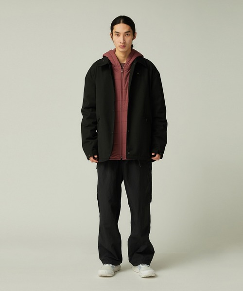 Snow Peak(スノーピーク)の「Snow Peak / Hybrid Wool Coach Jacket ハイブリッドウール コーチジャケット(その他アウター・メンズ・ブラック/ダークブラウン・L/M/S/XL)」の4枚目の写真