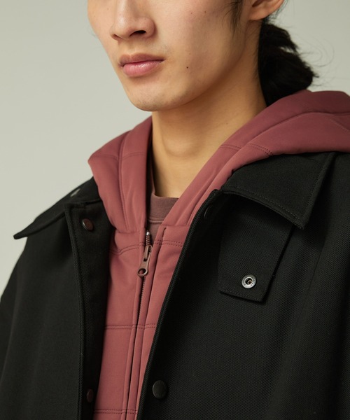 Snow Peak(スノーピーク)の「Snow Peak / Hybrid Wool Coach Jacket ハイブリッドウール コーチジャケット(その他アウター・メンズ・ブラック/ダークブラウン・L/M/S/XL)」の8枚目の写真