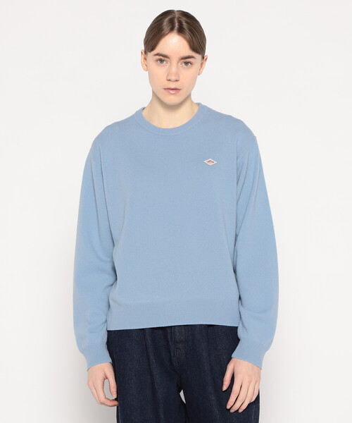 WOMEN'S LAMBSWOOL CREW NECK KNIT PULLOVER（ニット/セーター