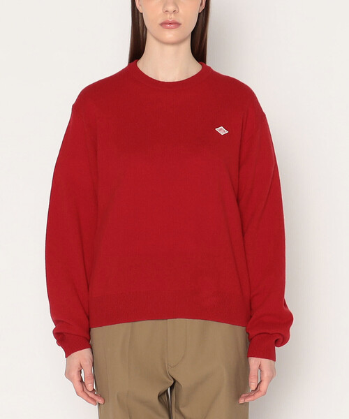 【SALE】DANTON ダントン レッド　赤　 ウール ニット セーター 36 SALE】DANTON ダントン レッド 赤 ウール ニット セーター 36 - メルカリ
