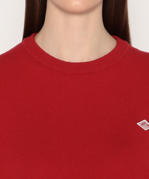 DANTON(ダントン)の「WOMEN'S LAMBSWOOL CREW NECK KNIT PULLOVER(ニット/セーター・レディース・オフホワイト/グレイッシュベージュ/ブラック/ライトブルー/ピンク系その他/ダークグレー/モカ/オートミール/ライトグレー/レッド・36/38)」の16枚目の写真