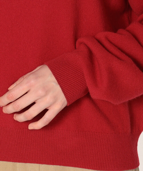 DANTON(ダントン)の「WOMEN'S LAMBSWOOL CREW NECK KNIT PULLOVER(ニット/セーター・レディース・オフホワイト/グレイッシュベージュ/ブラック/ライトブルー/ピンク系その他/ダークグレー/モカ/オートミール/ライトグレー/レッド・36/38)」の17枚目の写真