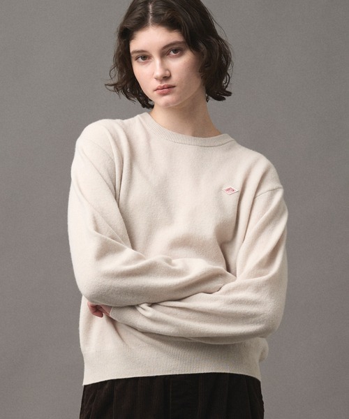 WOMEN'S LAMBSWOOL CREW NECK KNIT PULLOVER（ニット/セーター