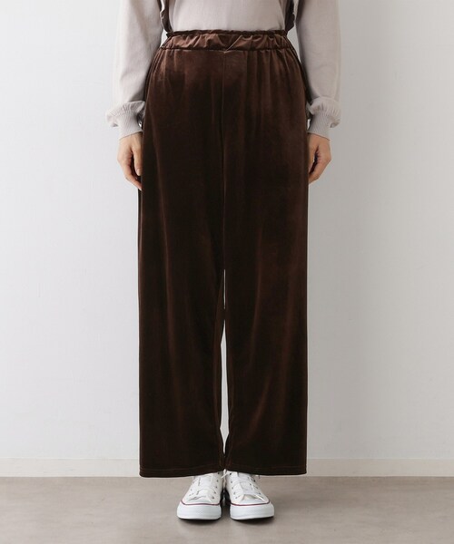 Dessin（デッサン）の「【ウエストゴム/洗える】ベロアイージーパンツ（その他パンツ・レディース・ブラック/ブラウン系その他・01/02）」の11枚目の写真