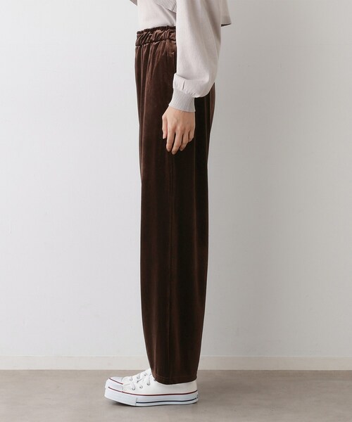 Dessin（デッサン）の「【ウエストゴム/洗える】ベロアイージーパンツ（その他パンツ・レディース・ブラック/ブラウン系その他・01/02）」の12枚目の写真