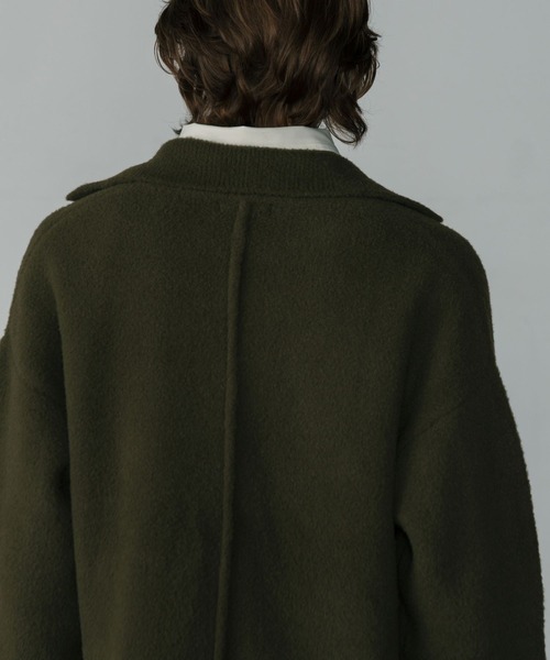 LURAKU（ルラク）の「【LURAKU】Fleece Open Collar Polo Knit / フリースオープンカラーポロニット（ニット/セーター・メンズ・ブラック/カーキ・MEDIUM/LARGE）」の18枚目の写真