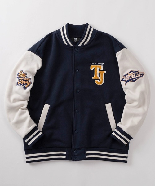 モブスタイル☆サガラ刺繍 羊革 アームレザー ショップ スタジャン 紺