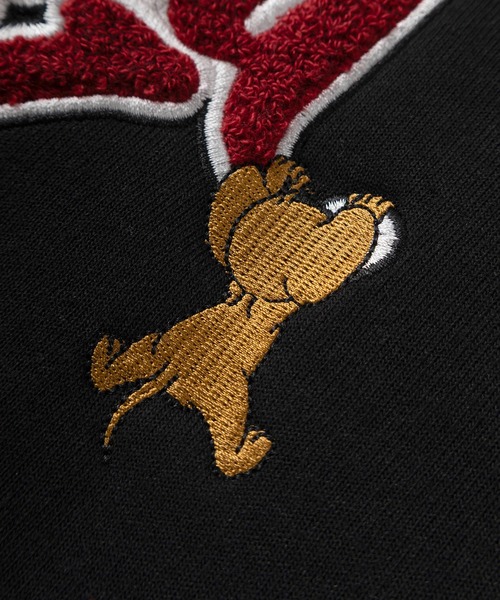 Tom＆Jerry（トムアンドジェリー）の「【71】【TOM＆JERRY/トムとジェリー】裏起毛 サガラ刺繍  スタジャン/ユニセックス/レディース/メンズ（スタジャン・レディース・ネイビー/ブラック/ネイビー系/ブラック系・M/L/XL）」の16枚目の写真