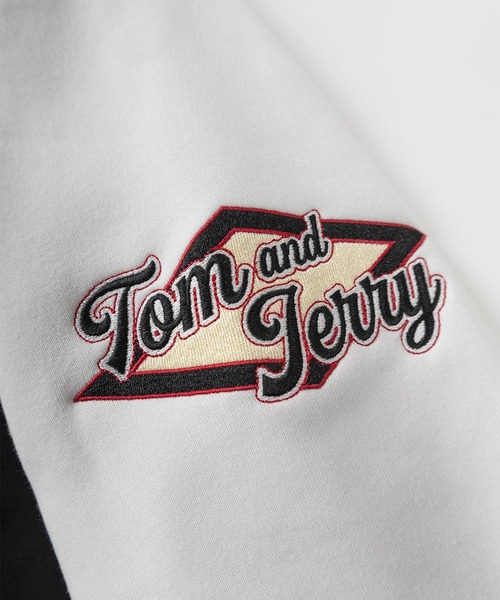 Tom＆Jerry（トムアンドジェリー）の「【71】【TOM＆JERRY/トムとジェリー】裏起毛 サガラ刺繍  スタジャン/ユニセックス/レディース/メンズ（スタジャン・レディース・ネイビー/ブラック/ネイビー系/ブラック系・M/L/XL）」の19枚目の写真
