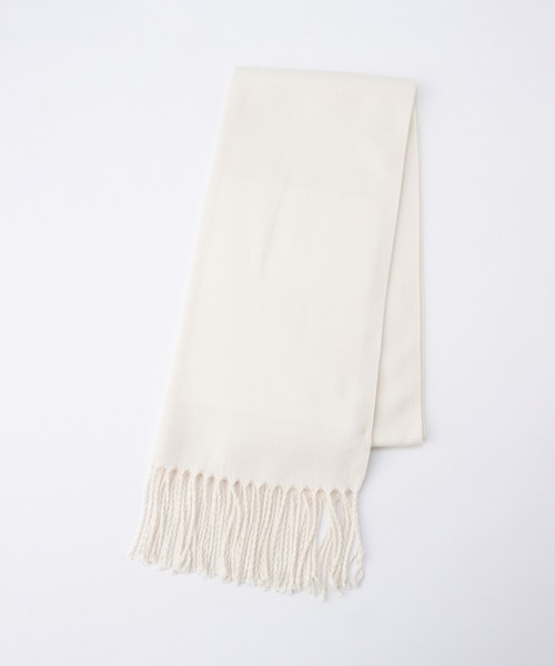 Honeys（ハニーズ）の「【シアバター加工・抗菌防臭・吸湿発熱】無地マフラー（マフラー・レディース・レッド/オレンジ/モカ/ブルー/杢グレー/アイボリー/ブラック・FREE）」の19枚目の写真