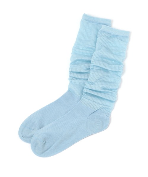 LAKOLE（ラコレ）の「ロング起毛シアーソックス / 581248（ソックス/靴下・レディース・ブラック/ライトブルー/アイボリー・FREE）」の3枚目の写真