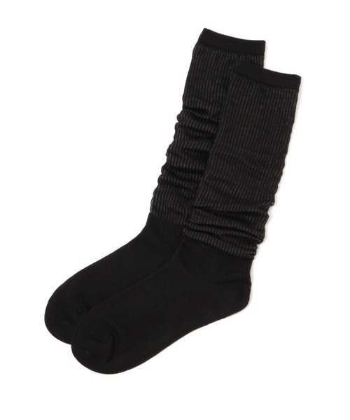 LAKOLE（ラコレ）の「ロング起毛シアーソックス / 581248（ソックス/靴下・レディース・ブラック/ライトブルー/アイボリー・FREE）」の2枚目の写真