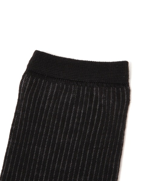 LAKOLE（ラコレ）の「ロング起毛シアーソックス / 581248（ソックス/靴下・レディース・ブラック/ライトブルー/アイボリー・FREE）」の4枚目の写真