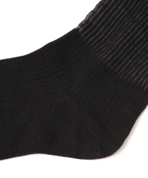 LAKOLE（ラコレ）の「ロング起毛シアーソックス / 581248（ソックス/靴下・レディース・ブラック/ライトブルー/アイボリー・FREE）」の5枚目の写真