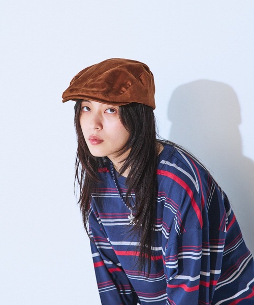 JEANASIS(ジーナシス)の「フェイクスエードハンチング/587131(ハンチング/ベレー帽・レディース・ブラック/ブラウン・FREE)」の2枚目の写真