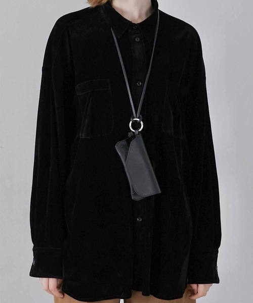 LA PEAU DE GEM ■velour shirt velour shirt – LA PEAU DE GEM