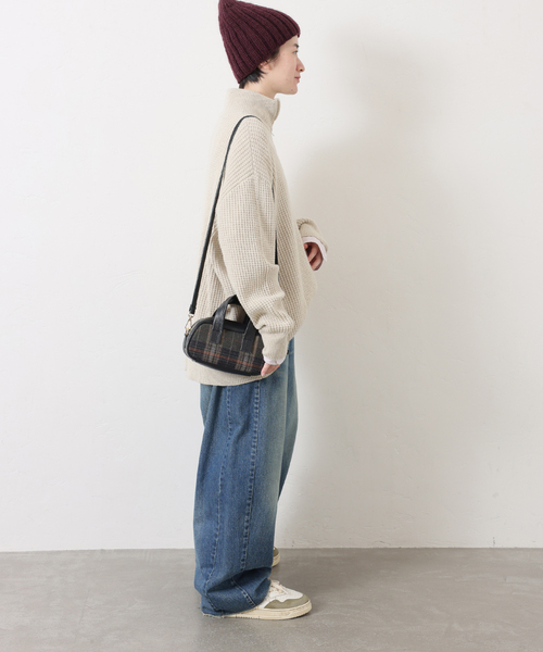 2025AW ジャーナルスタンダード ラックス journal standard luxe ウールMIXワッフル ハーフZip-プルオーバー ｜【2400014914566】 ウールMIXワッフル ハーフZip-プルオーバー（ニット／セーター