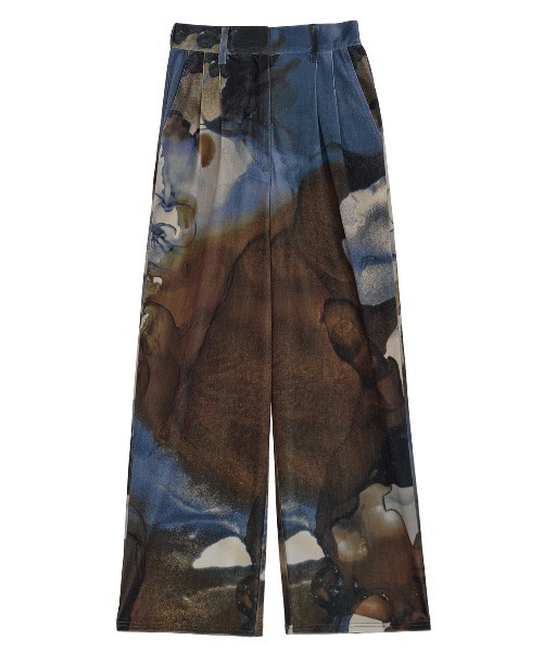 Ameri(アメリ)の「RUST INK ART WIDE PANTS(その他パンツ・レディース・ブラウン/ネイビー・SMALL/MEDIUM)」の15枚目の写真