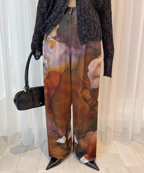 RUST INK ART WIDE PANTS（その他パンツ）｜Ameri（アメリ）の