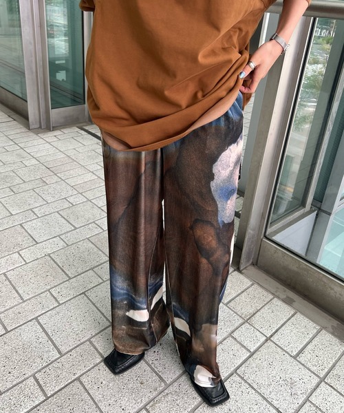 RUST INK ART WIDE PANTS（その他パンツ）｜Ameri（アメリ）の