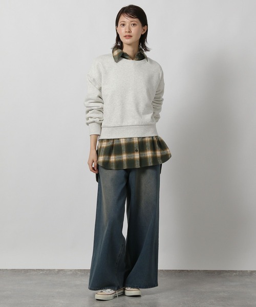 LAKOLE(ラコレ)の「ヘビーウェイトスウェット / 598896(スウェット・レディース・レッド/イエロー/ターコイズブルー/杢グレー/ネイビー・MEDIUM/LARGE)」の6枚目の写真