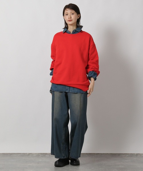 LAKOLE(ラコレ)の「ヘビーウェイトスウェット / 598896(スウェット・レディース・レッド/イエロー/ターコイズブルー/杢グレー/ネイビー・MEDIUM/LARGE)」の14枚目の写真